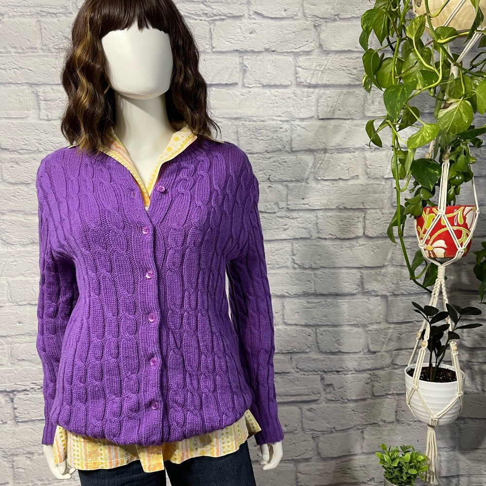 Vintage Cable Knit Cardigan